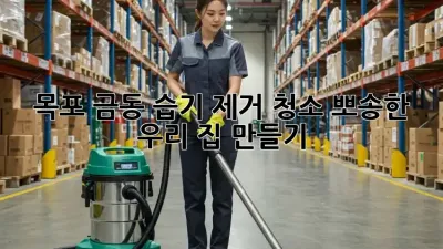 🏡 목포 금동 습기 제거 청소, 뽀송한 우리 집 만들기! 💦